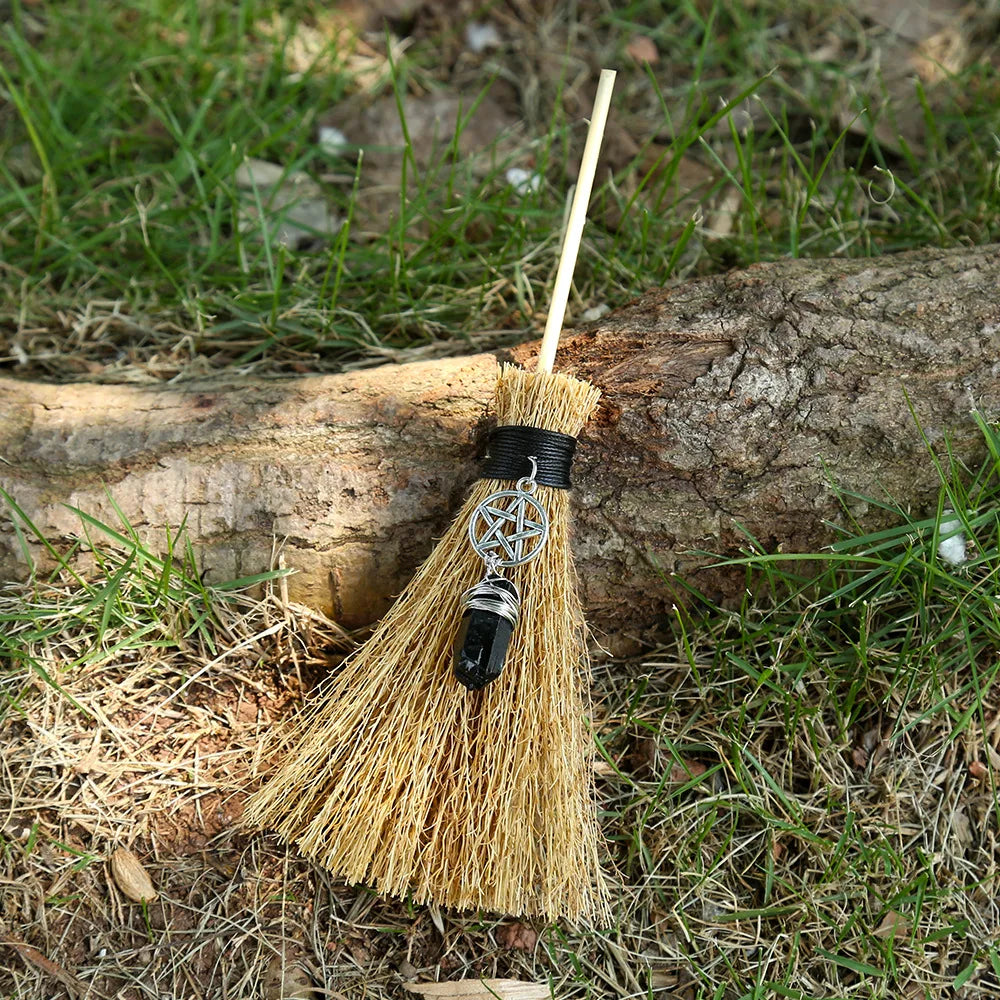 Witch Crystal Altar Broom