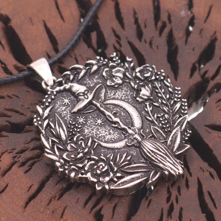 Witch Hat Broom Necklaces