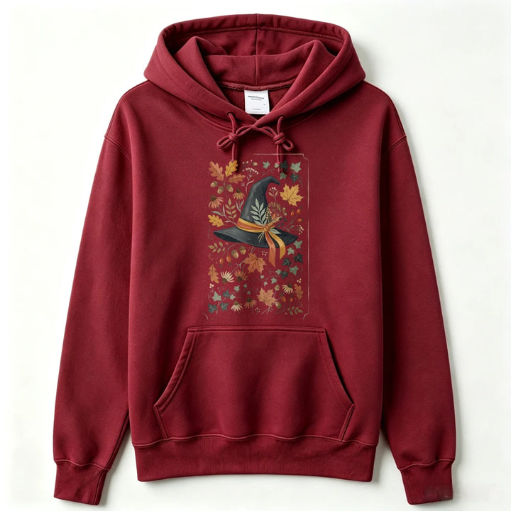 Witch Hat Burgundy Hoodie