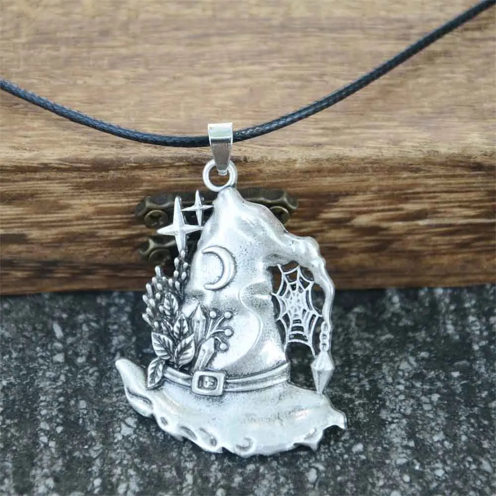Witch Hat Silver Necklace