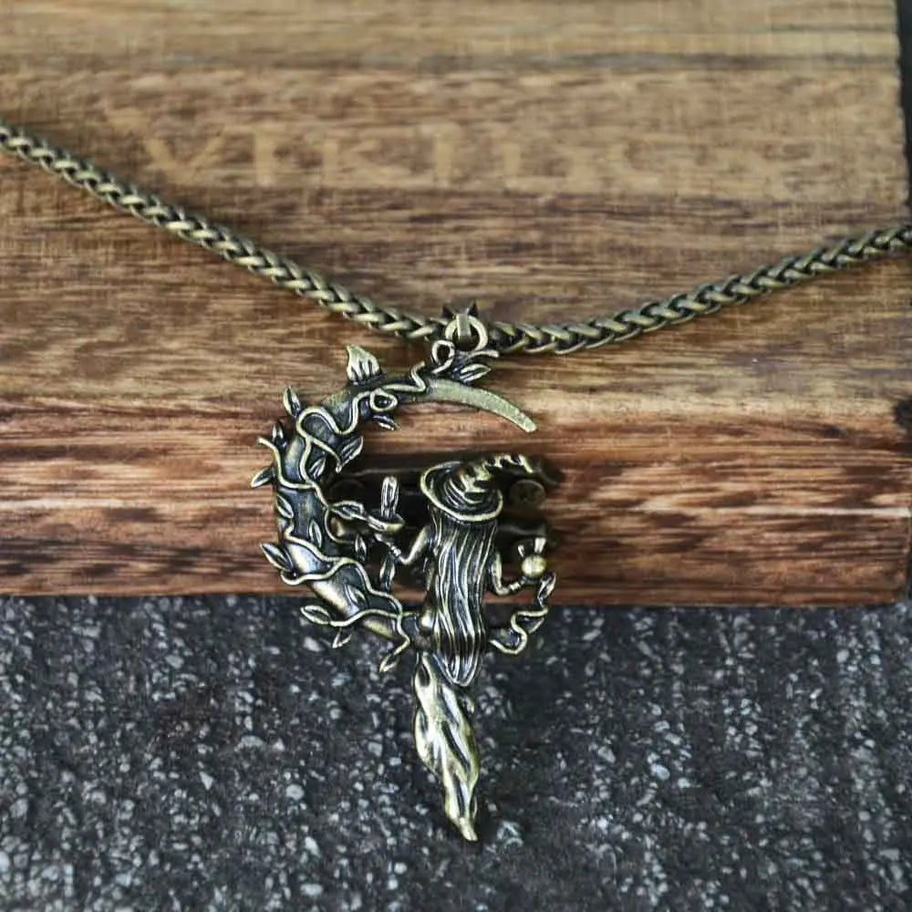 Witch Moon Bronze Chain Necklace