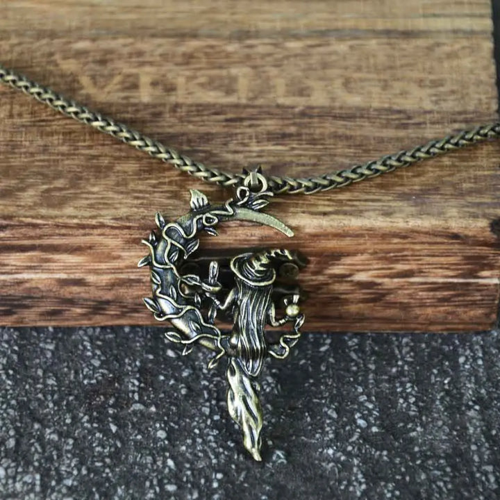 Witch Moon Bronze Chain Necklace
