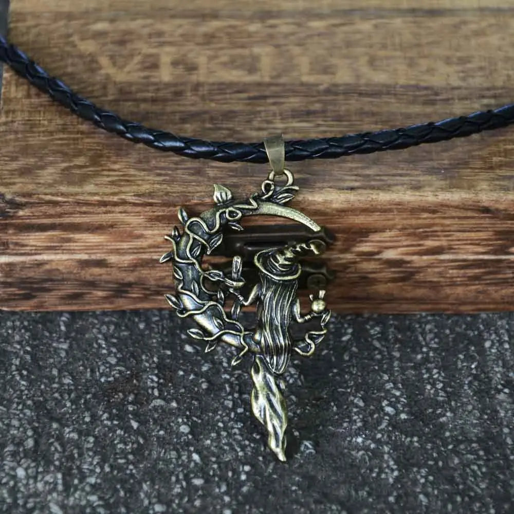 Witch Moon Bronze Rope Necklace