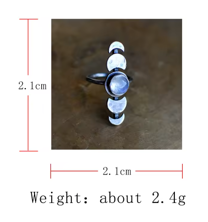 Witch Moon Phase Rings