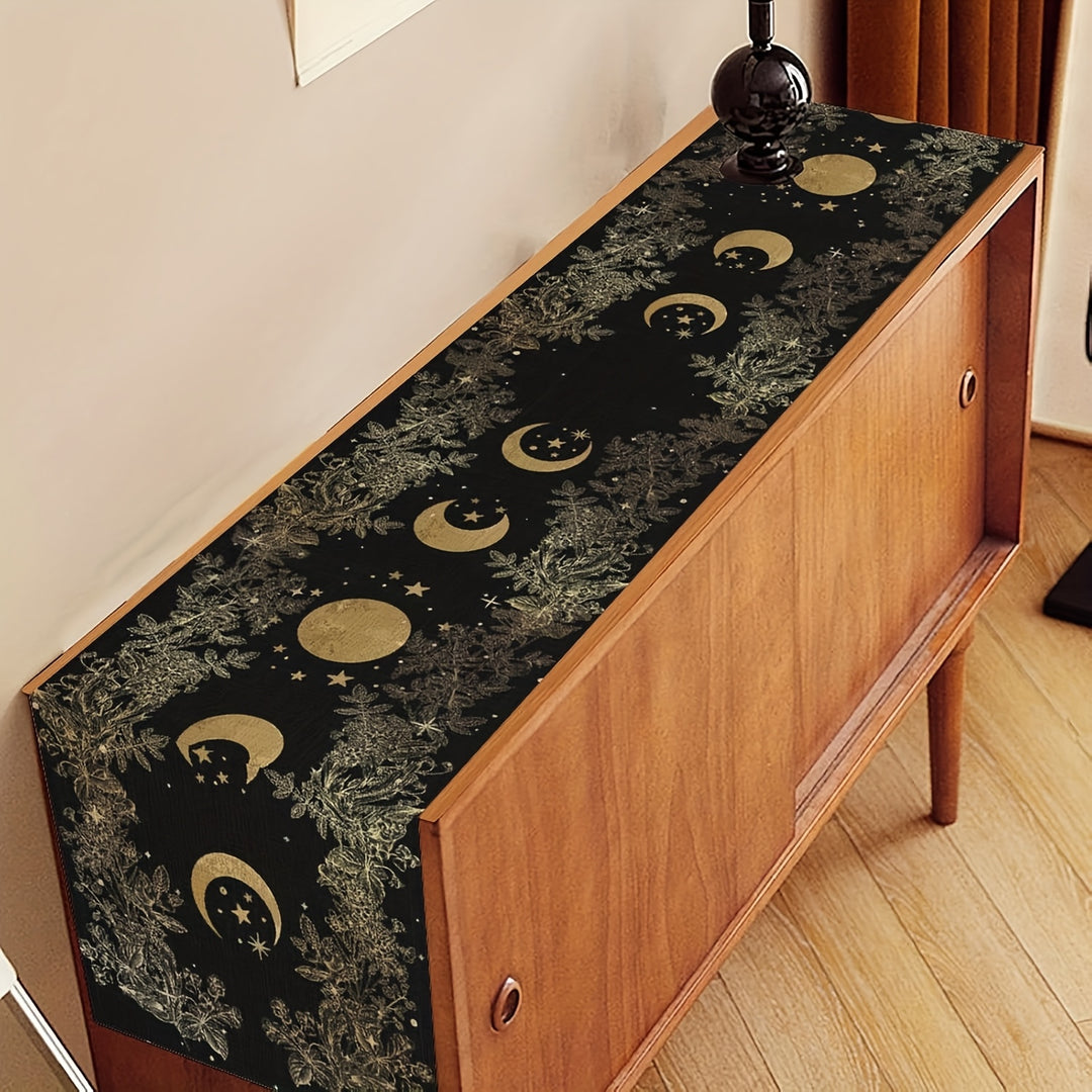 Witch Moon Phase Table Runner