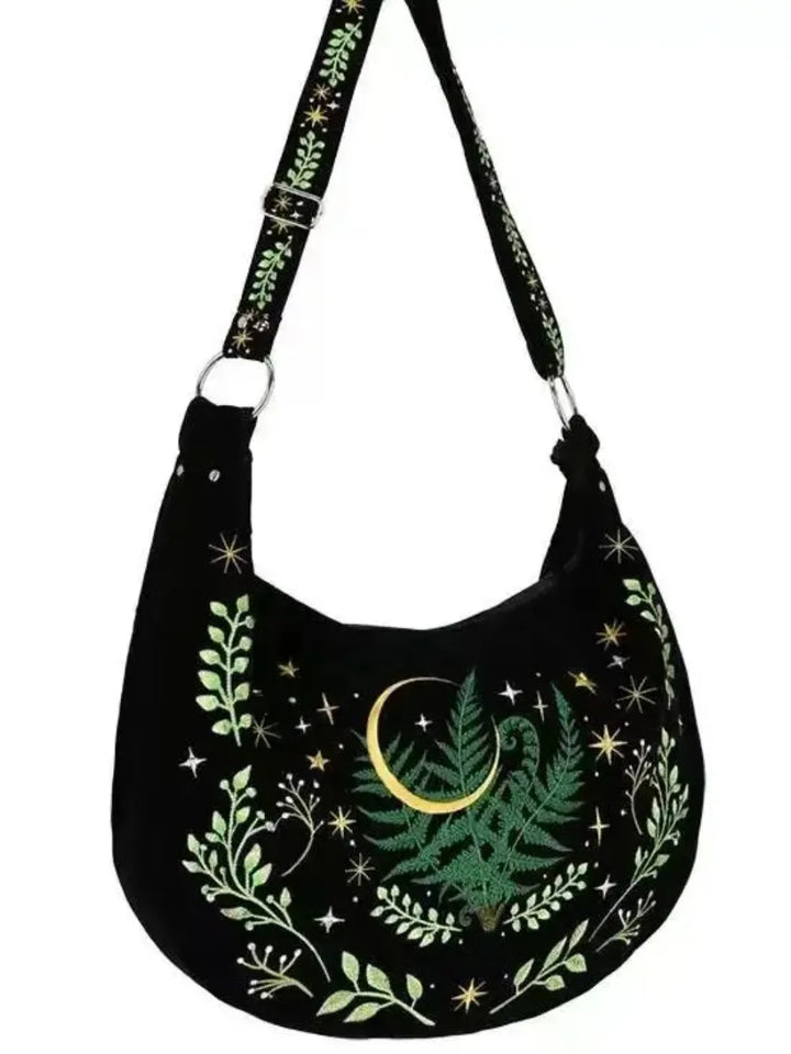 Witch Moon Plant Purse Bag