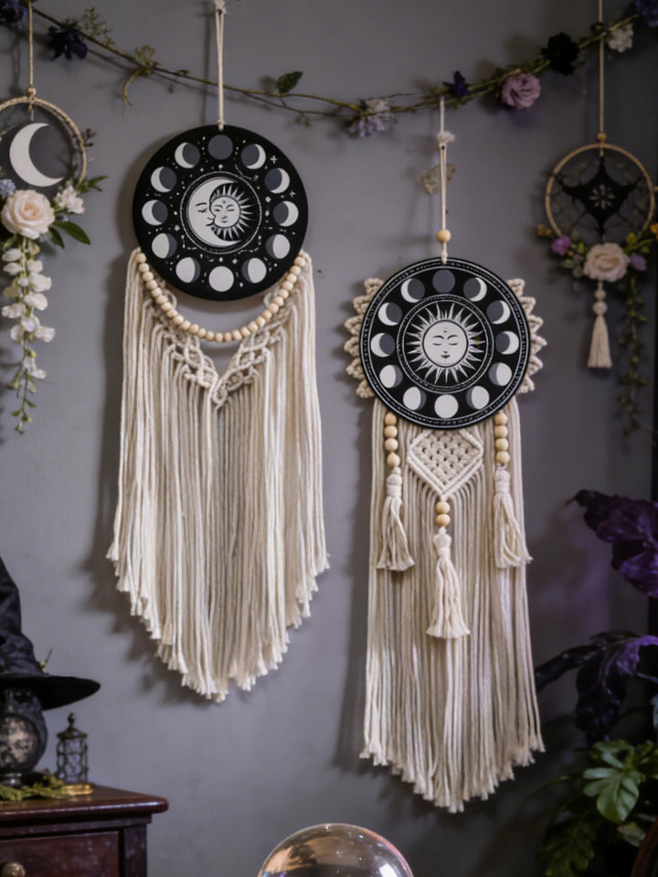 Witch Moon Sun Macrame Decor