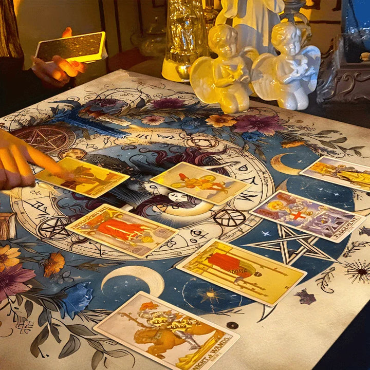 Witch Pentacle Goddess Tarot Card Cloth