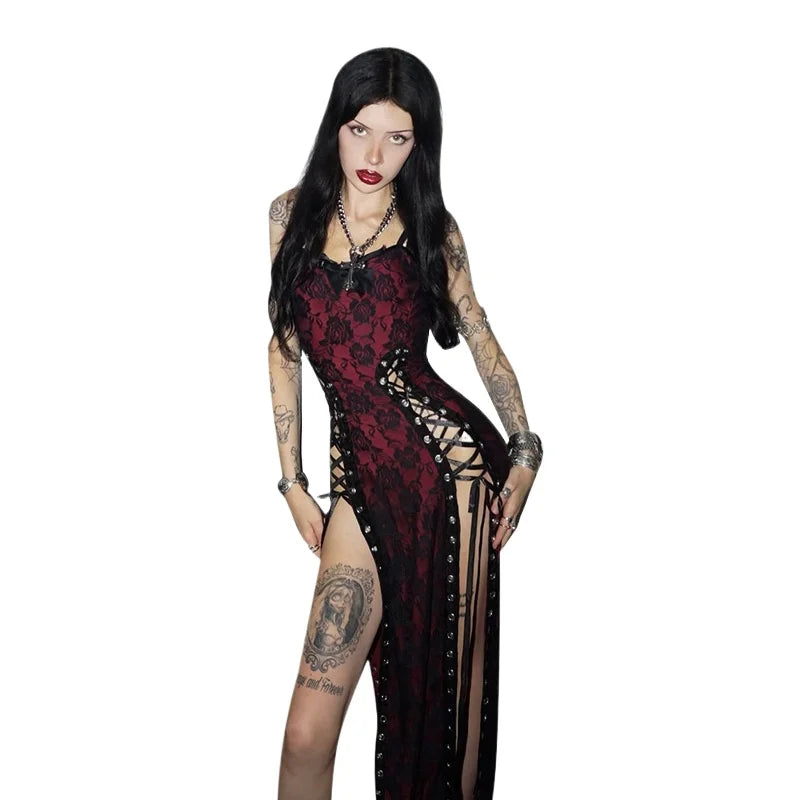 Witch Red Rose Dress