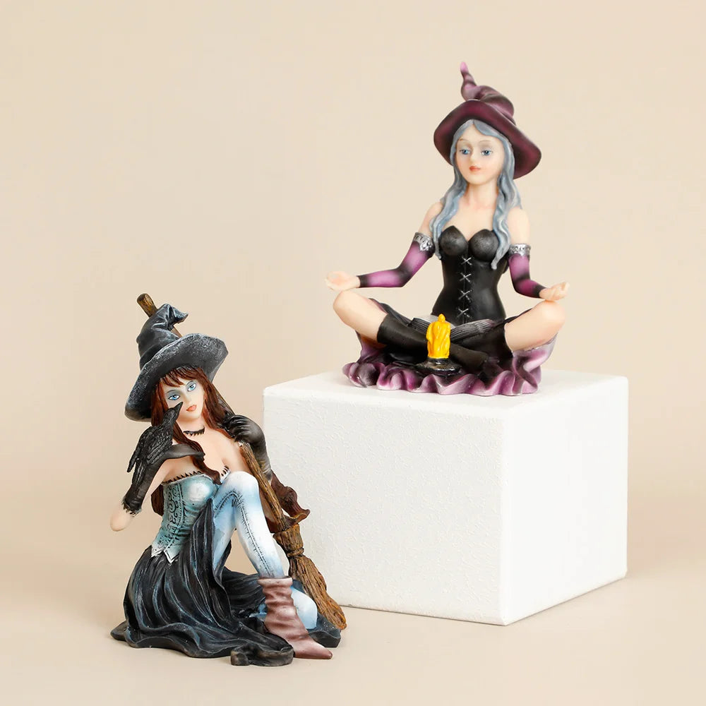 Witch Resin Figurine Statues