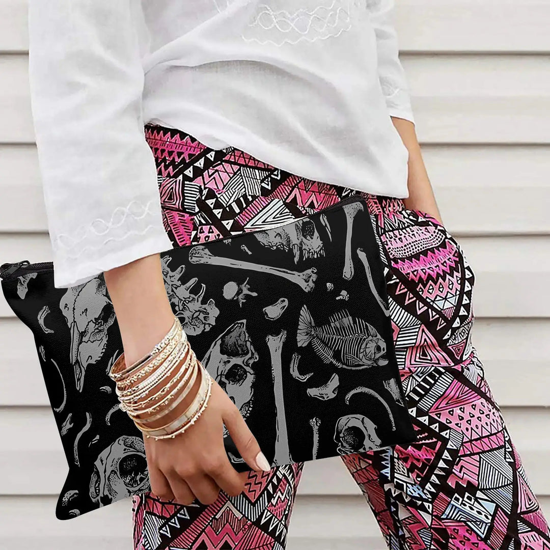 Witch Skull Makeup Bag