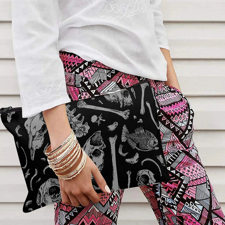 Witch Skull Makeup Bag