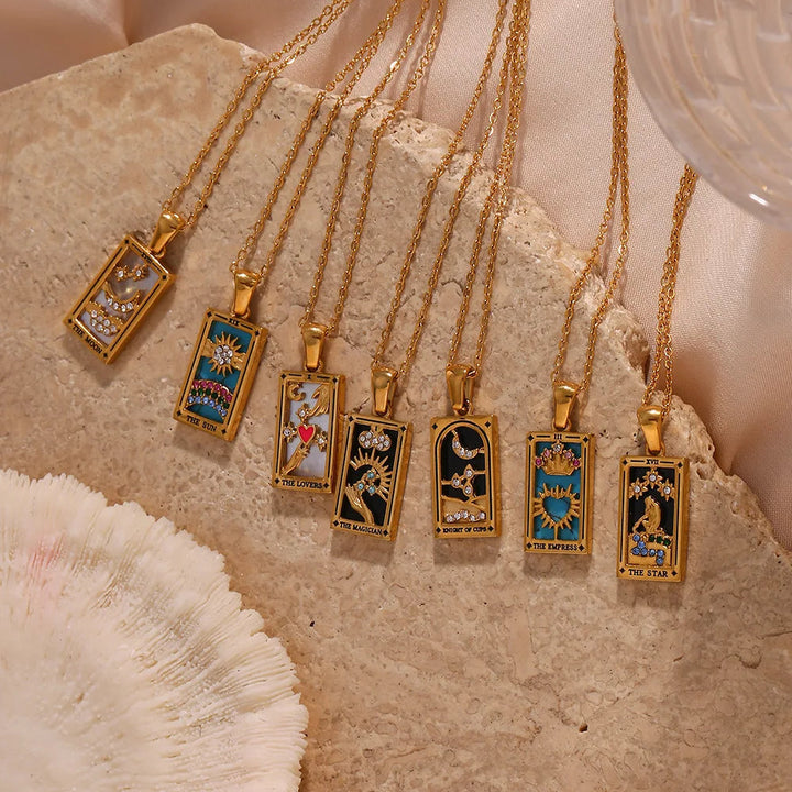 Witch Tarot Card Necklaces