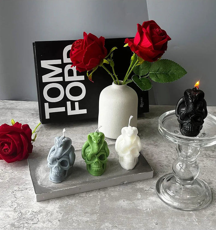Witchcraft Cobra Skull Candles