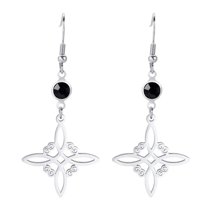 Witches Knot Stone Earrings
