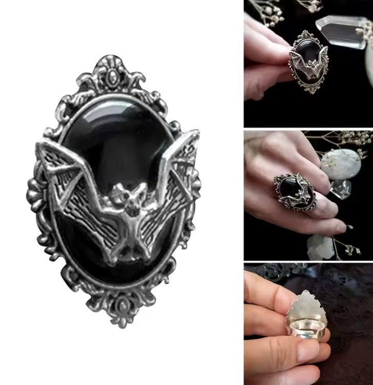 Witchy Bat Goth Jewelry