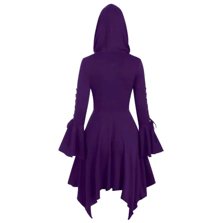 Witchy Hooded Dress For Halloween
