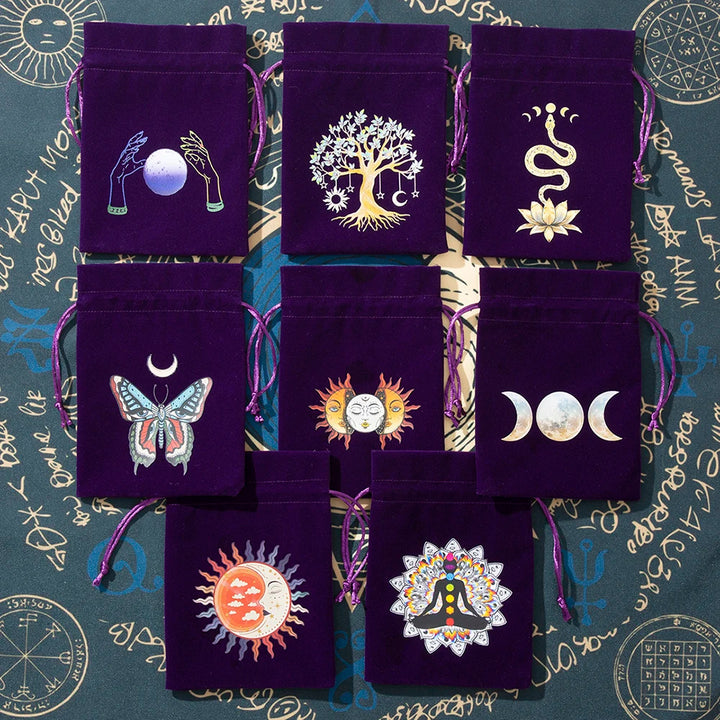 Witchy Purple Tarot Storage Bags