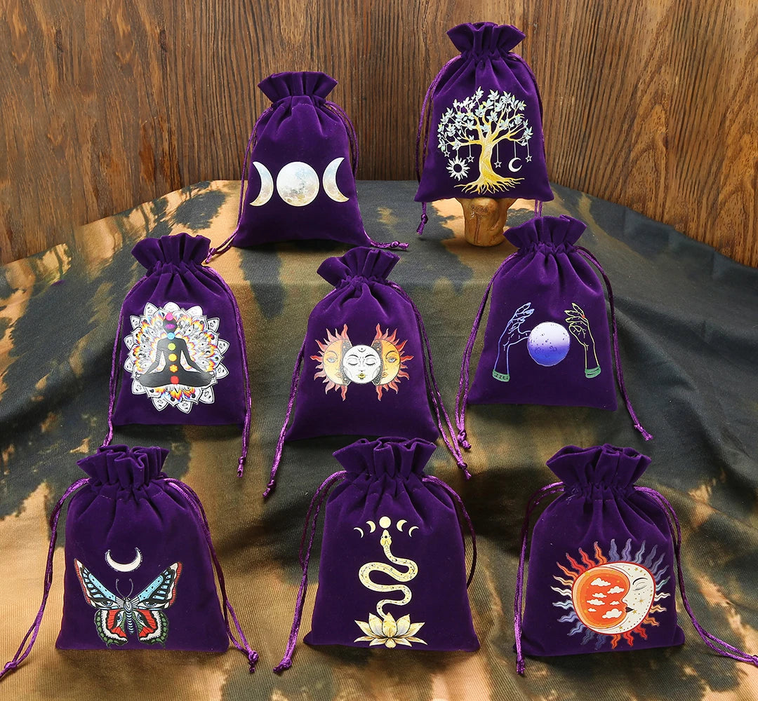 Witchy Velvet Tarot Storage Bags