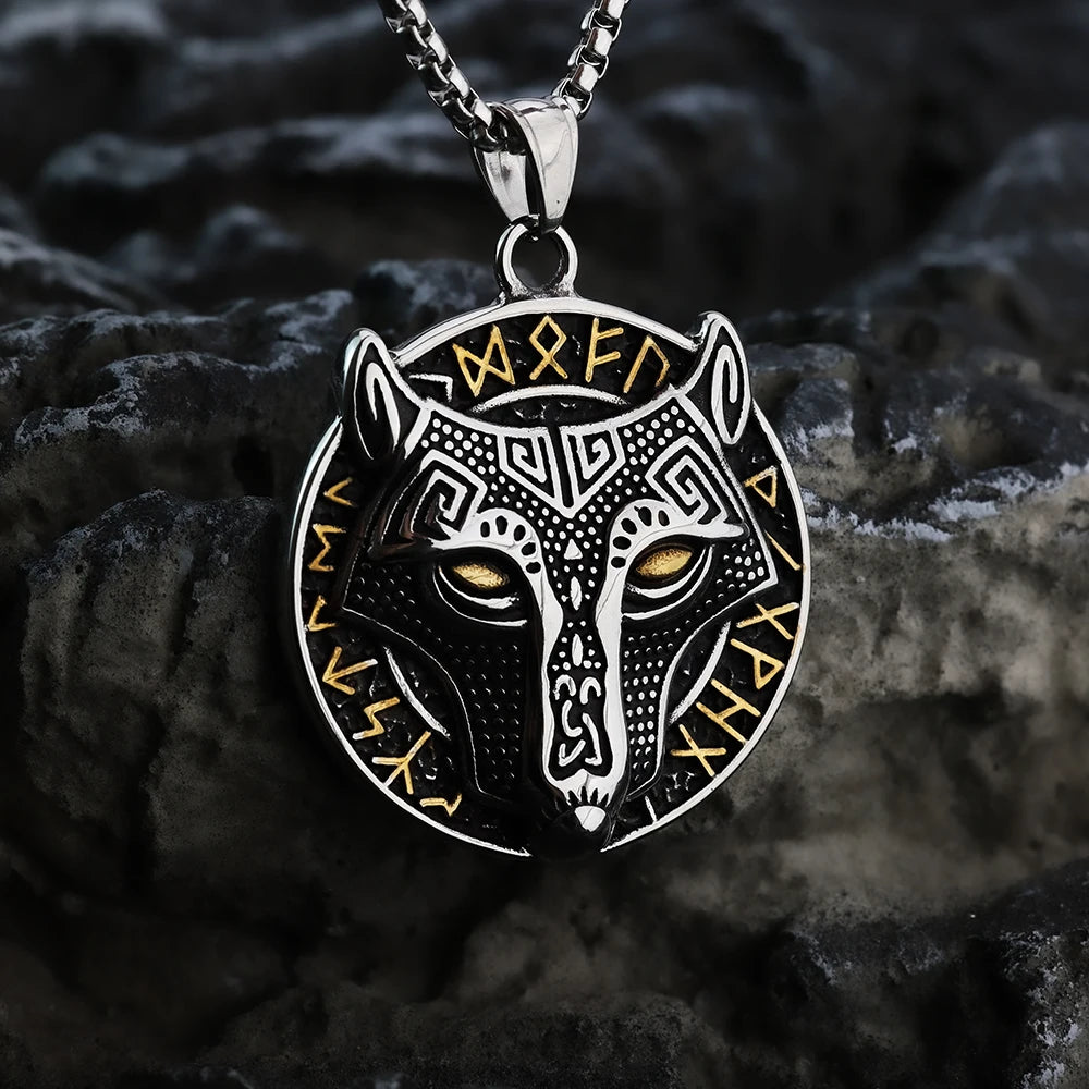 Wolf Rune Necklace