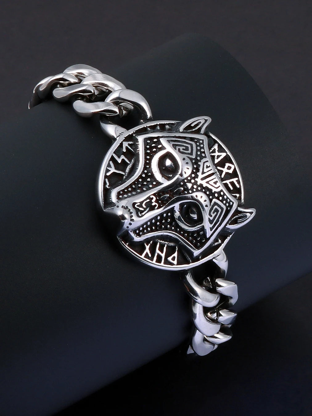 Wolf Runes Bracelet