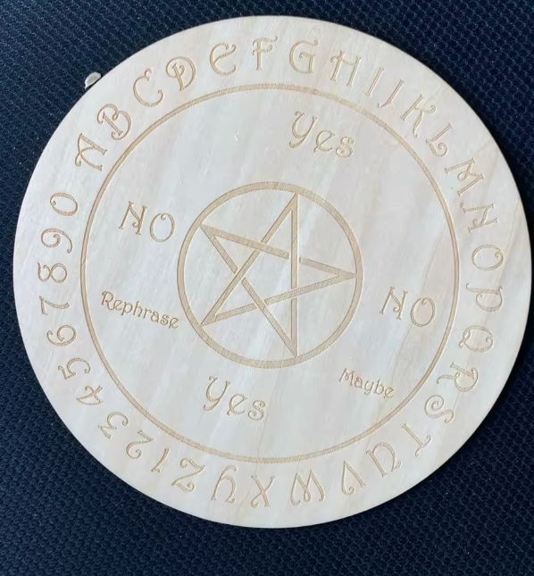 Wood Pentacle Pendulum Board