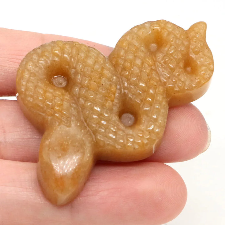 Yellow Aventurine Crystal Snake