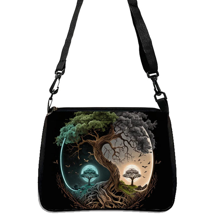 Yin Yang Tree Of Life Purse