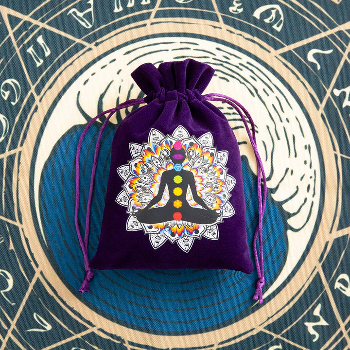 Yoga Chakra Purple Tarot Storage Bags