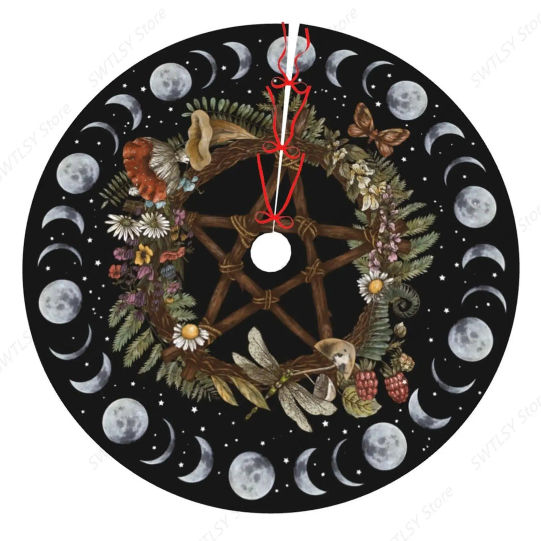 Yule Pentacle Tree Skirt