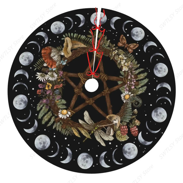 Yule Pentacle Tree Skirt