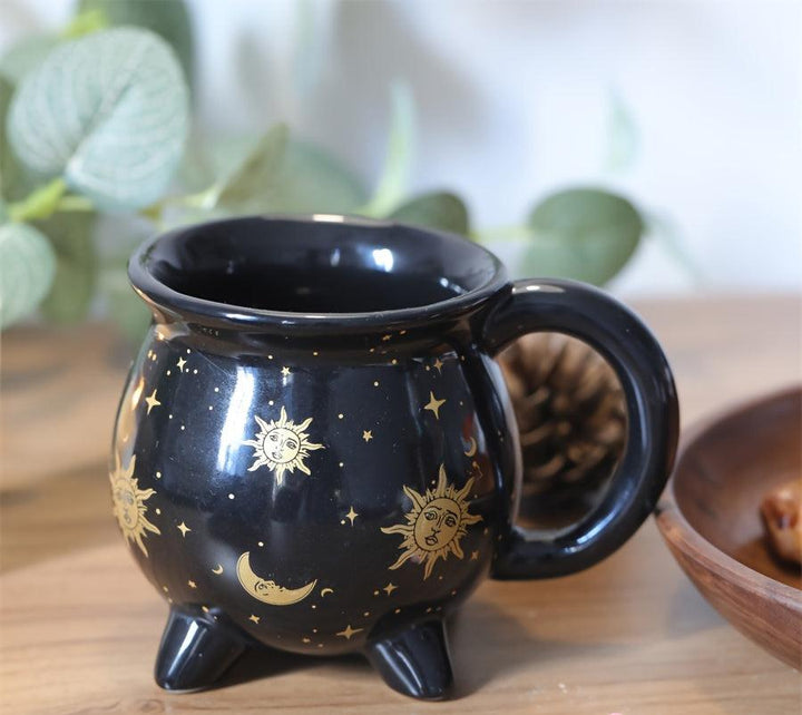 Sun & Moon Cauldron Coffee Mug | Green Witch Creations