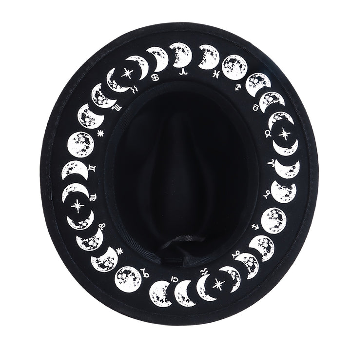 Moon Phase Wide Brim Hat