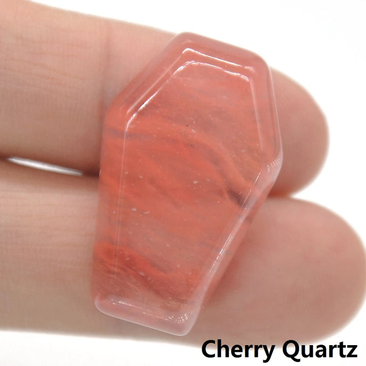 Cherry Quartz Crystal Stone Coffins | Green Witch Creations