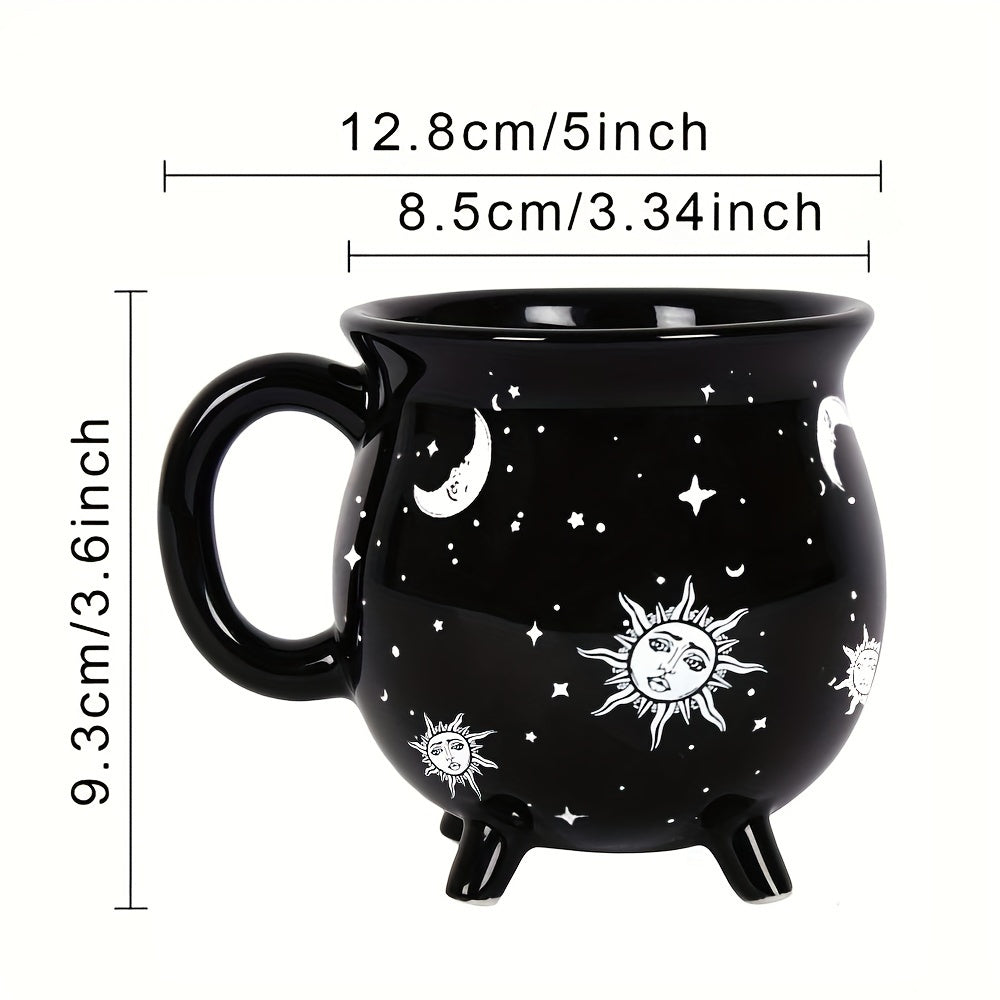 Sun & Moon Cauldron Coffee Mug | Green Witch Creations