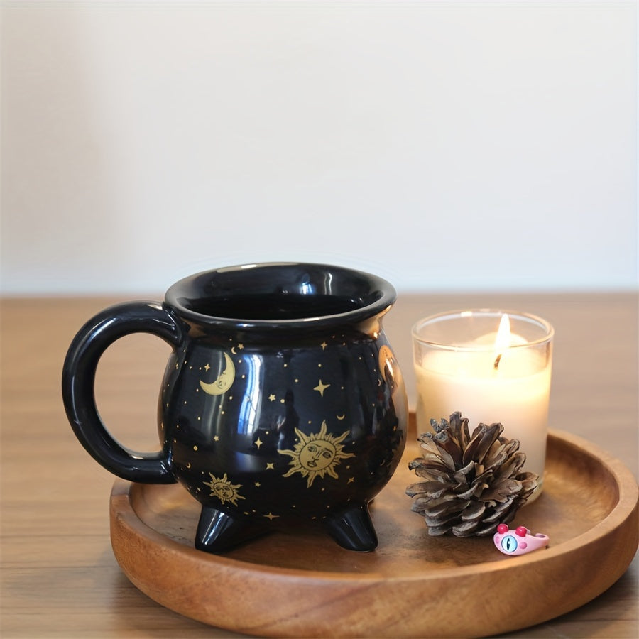 Sun & Moon Cauldron Coffee Mug | Green Witch Creations