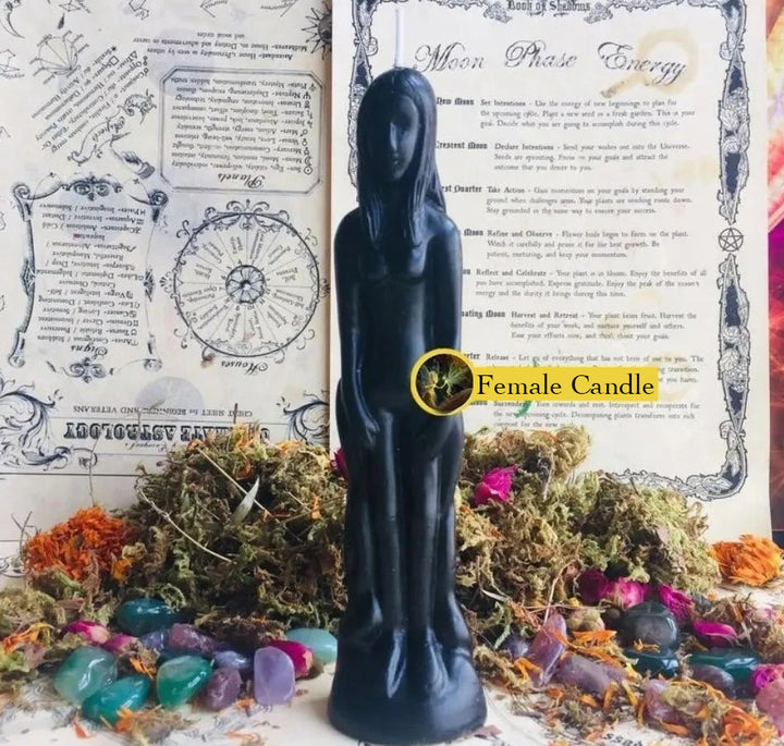 Female & Male Body Figurine Candle For Sale | Green Witch Creations