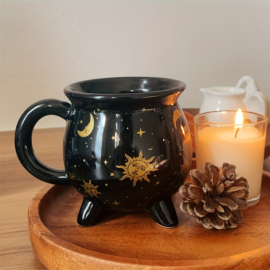 Sun & Moon Cauldron Coffee Mug | Green Witch Creations