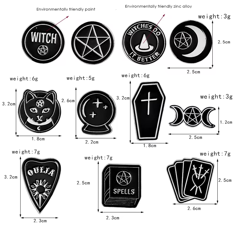 Buy Witchy Enamel Pins Brooches