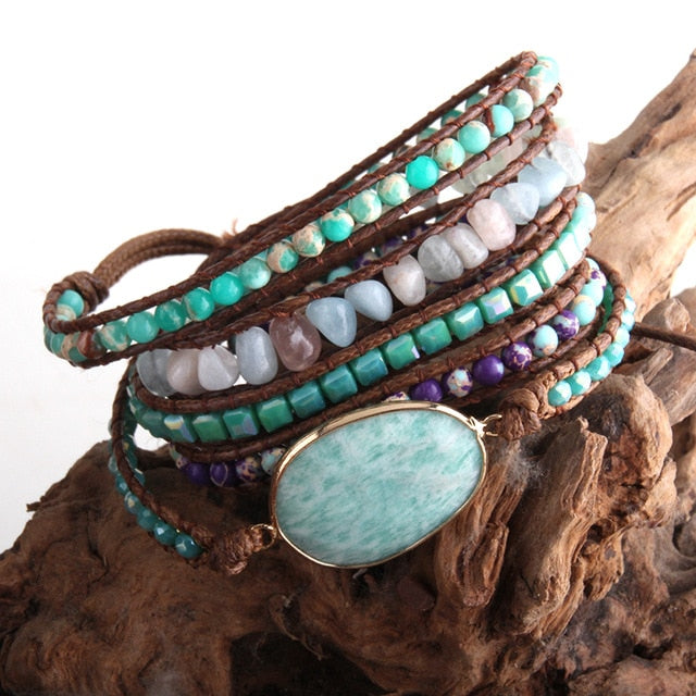 Amazonite Wrap Bracelet