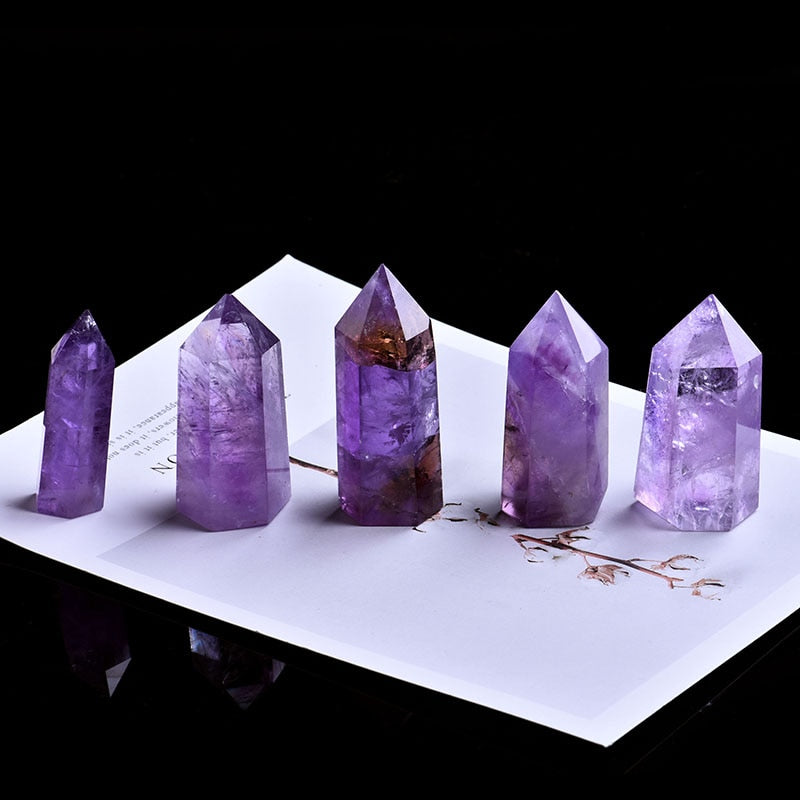 Amethyst Crystal Obelisks