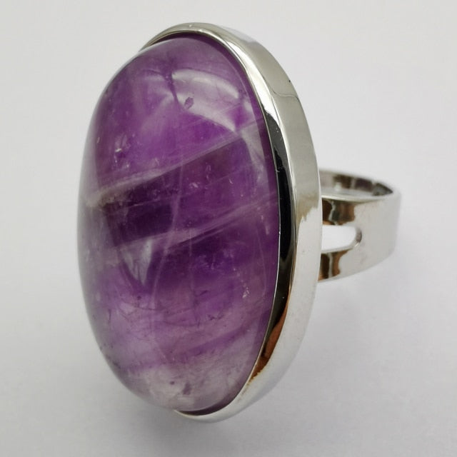 Amethyst Oval Ring
