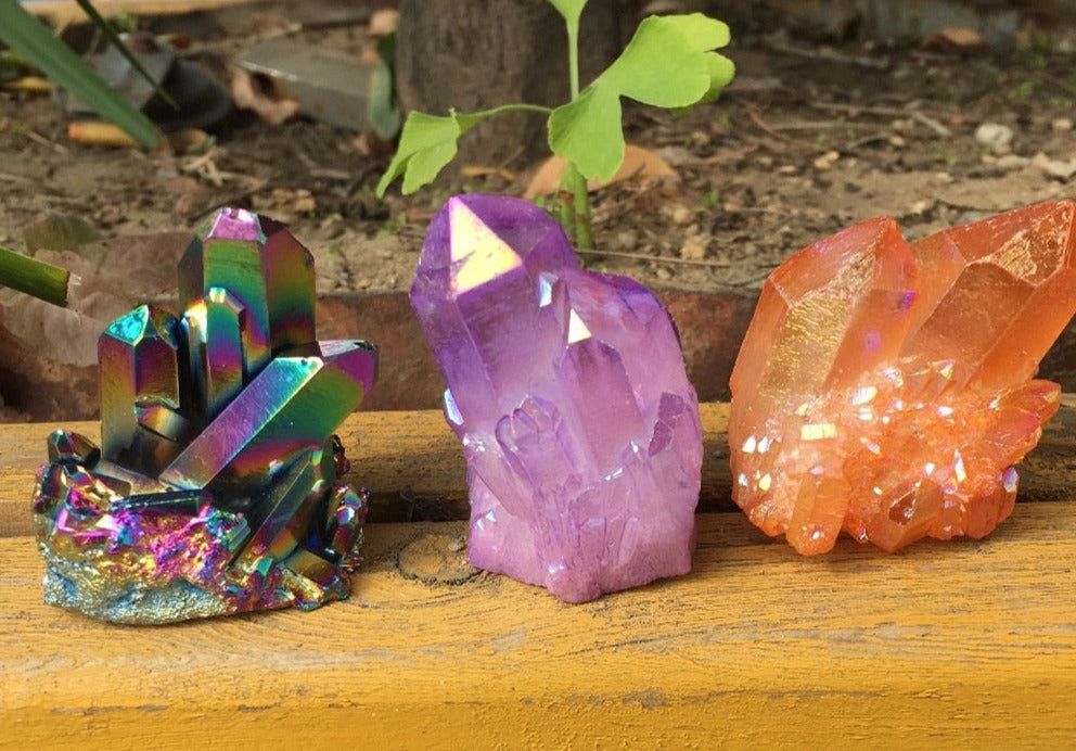Aura Quartz Crystals
