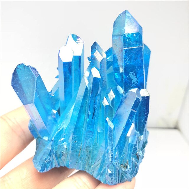 Blue Aura Quartz Crystal