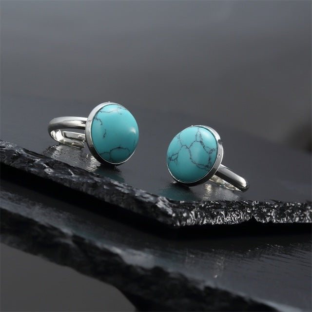 Blue Howlite Rings