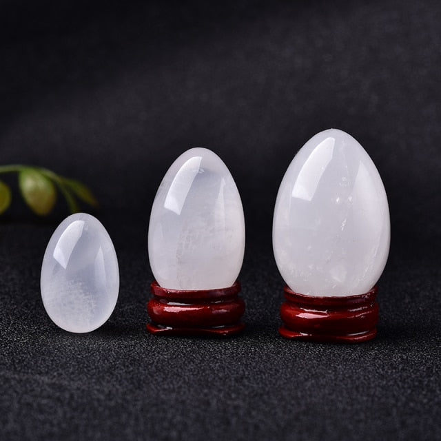 Clear Quartz Eggs