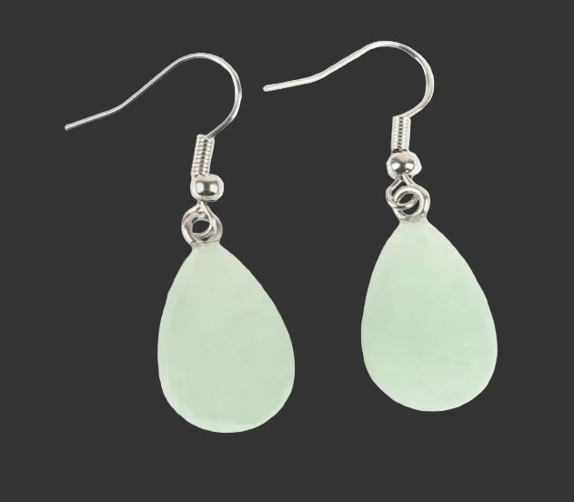 Green Aventurine Teardrop Earrings