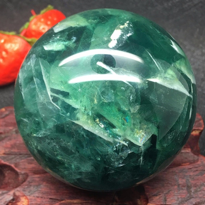 Green Fluorite Crystal Balls