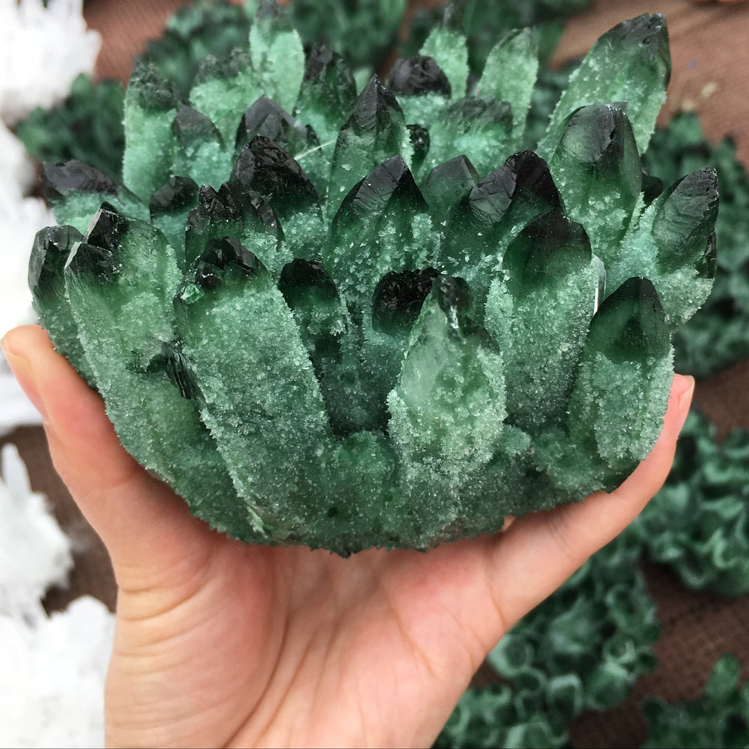 Green Ghost Phantom Quartz Crystal