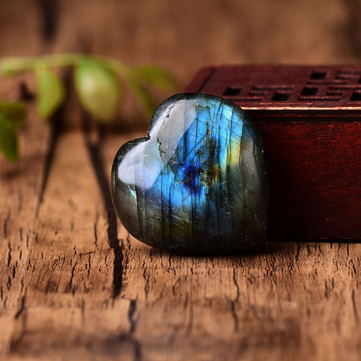 Labradorite Crystal Heart